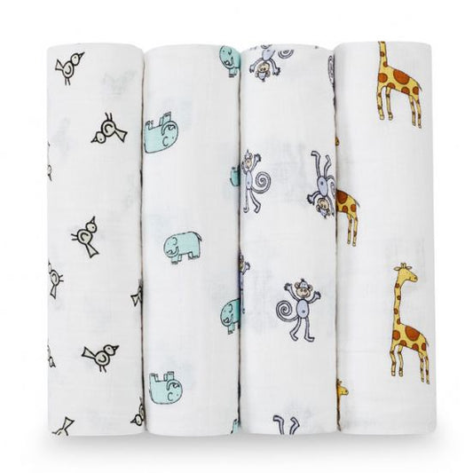 Aden + Anais 'Jungle Jam' Classic Swaddle - 4 Pack