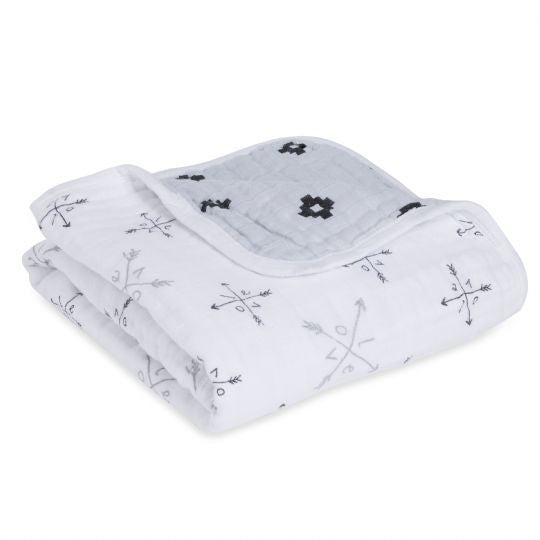 Aden + Anais Lovestruck Stroller Blanket: 4-Layer Comfort