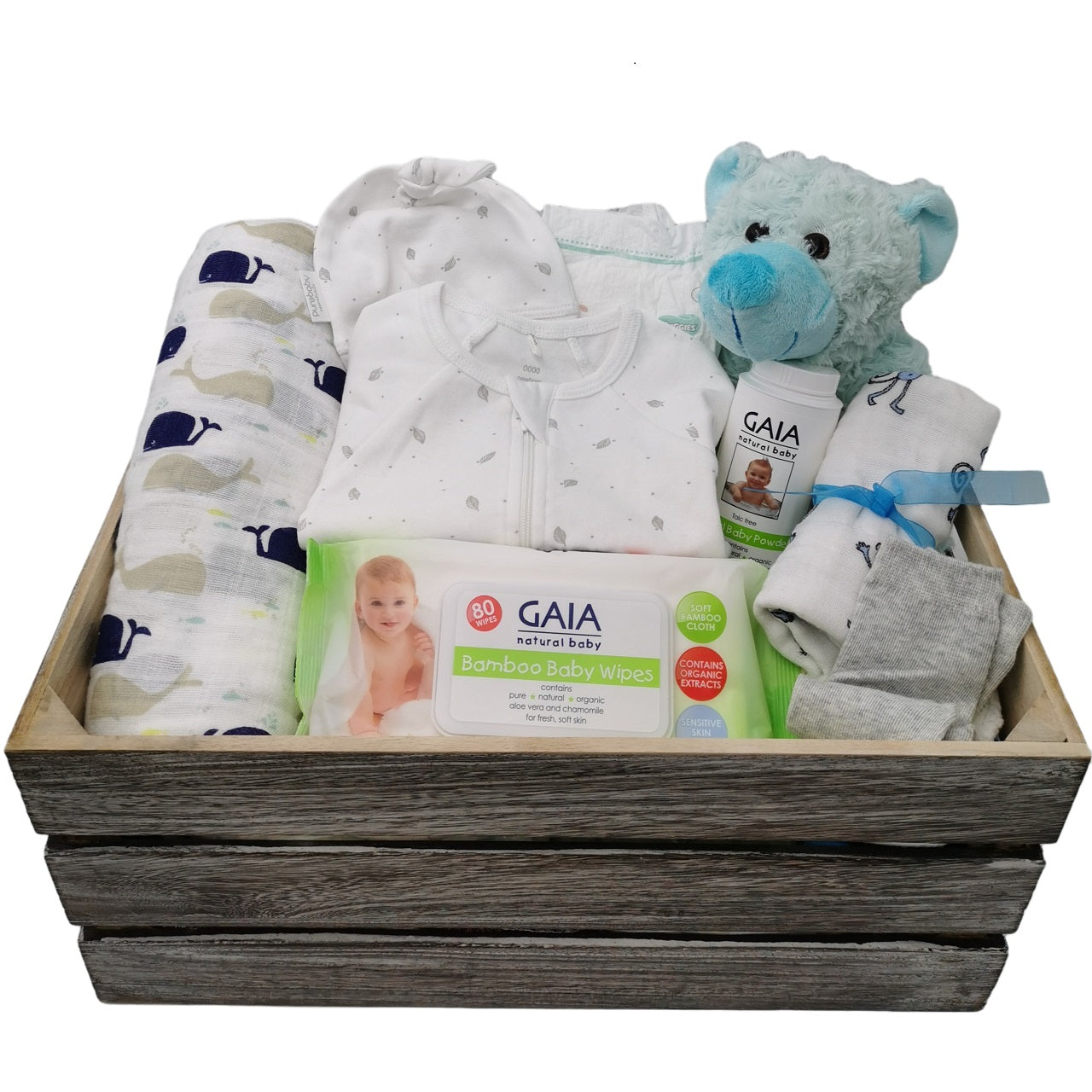 Deluxe Baby Hamper - Baby Blue - Hampers Plus