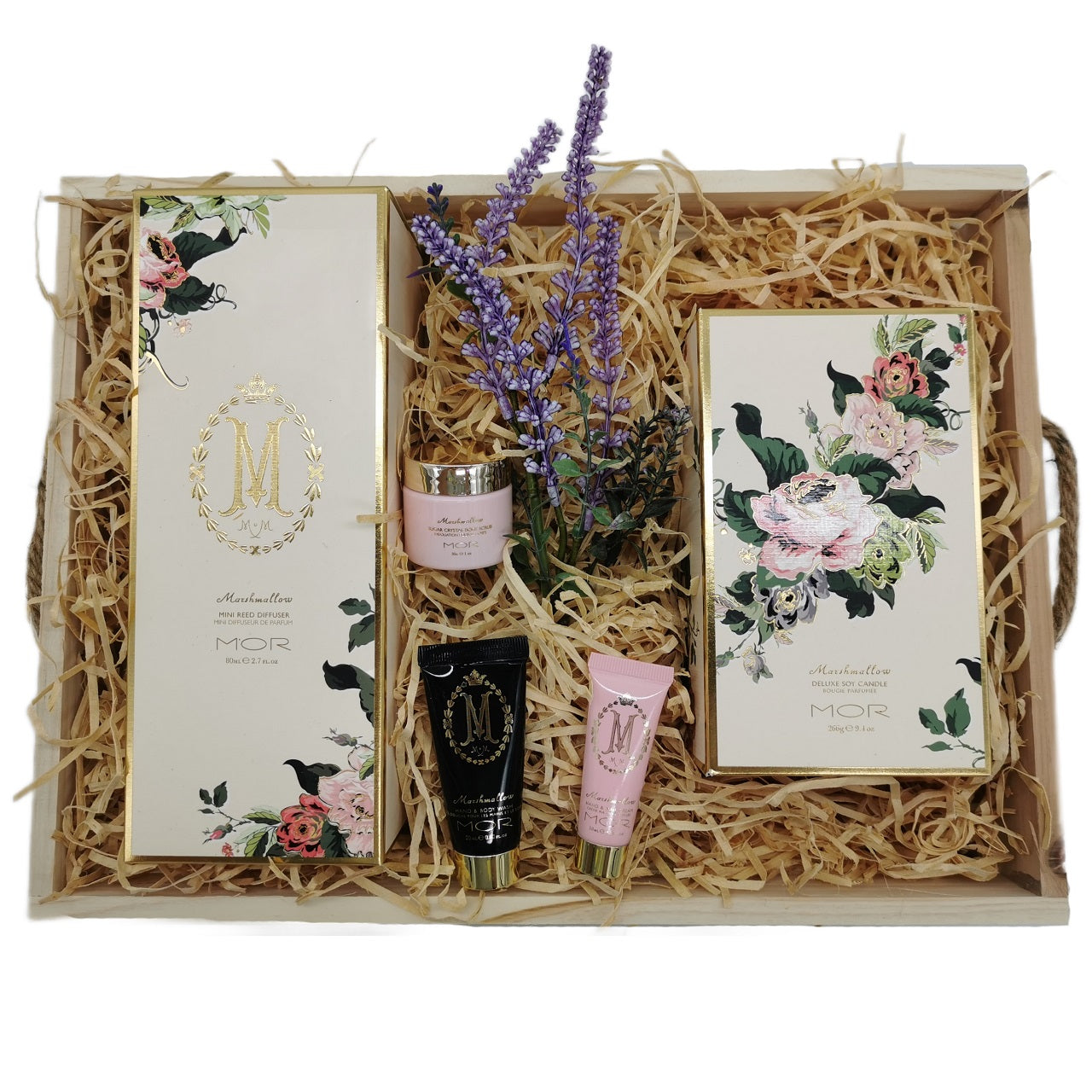 MOR Deluxe Gift Basket | Candle, Diffuser & Skincare Set